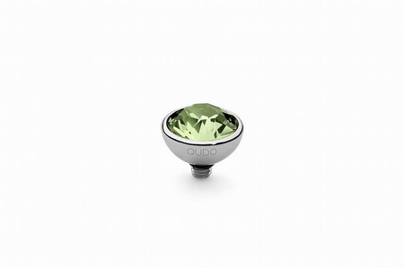 Qudo Silver Topper Bottone 10mm - Peridot